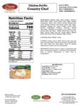 Country Chef 9.5 oz. Baked Chicken Pot Pie Nutrition Information