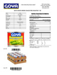 GOYA 7 oz. Diced Green Chiles Nutrition Information