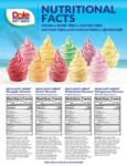 Dole Soft Serve Nutrition Panels Dole Soft Serve Nutrition Panels