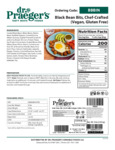 Dr. Praegers Black Bean Bits Nutrition