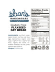 Eban's Bakehouse GF Flaxseed Oat Bread Nutrition Eban's Bakehouse GF Flaxseed Oat Bread Nutrition
