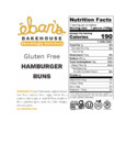 Eban's Bakehouse GF Hamburger Bun Nutrition