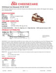 Eli's Brown Cow Cheesecake Nutrition