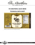 Fee Brothers Olive Brine nutrition specs