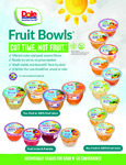 Dole fruit bowls nutrition