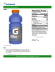 Gatorade Thirst Quencher Fierce Grape Sports Drink Nutrition