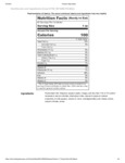 Nutrition / Ingredient Label Nutrition / Ingredient Label