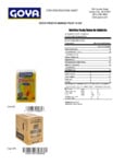 GOYA FRUCTA MANGO PULP 14 OZ Nutrition