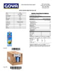 Goya 1 Liter Guava Nectar Nutrition Information Goya 1 Liter Guava Nectar Nutrition Information