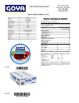 GOYA 21 oz. Guava Paste Nutrition Information GOYA 21 oz. Guava Paste Nutrition Information