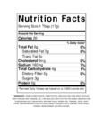 Nutrition / Ingredient Label Nutrition / Ingredient Label