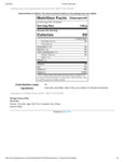 Nutrition / Ingredients Label