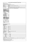 Nutrition Sheet