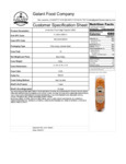 BAGEL DOG BEEF  8OZ nutrition