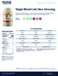 Ken's Foods 1 Gallon Coleslaw Dressing Nutrition