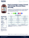 Ken's Foods 1 Gallon Country French Dressing Nutrition Ken's Foods 1 Gallon Country French Dressing Nutrition