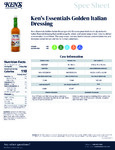Ken's Foods 32oz Golden Italian Dressing Nutrition