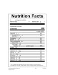 Kervan Gummi Cherries 5 lb. Nutrition Sheet