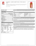 Lawry's 23 oz. Sweet Basil Citrus Garlic Rub Nutrition Information