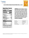 Lay’s Cheddar Jalapeno Flavored Potato Chips Nutrition