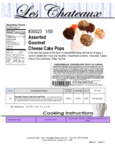 Les Chateaux 30023 Assorted Cheesecake Pops Nutrition Sheet