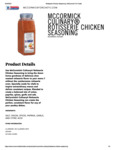 McCormick 6.5 lb. Rotisserie Chicken Seasoning Nutrition Information