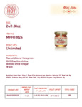 Mike's Hot Honey 1.4 oz. Mini Jar Nutrition Information