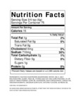 Nutrition / Ingredient Label