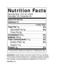 Nutrition / Ingredient Label