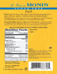 Monin 1 liter sugar free peach nutrition