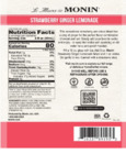 Monin HomeCrafted Strawberry Ginger Lemonade Nutrition Monin HomeCrafted Strawberry Ginger Lemonade Nutrition