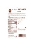 Monin Peach Nutrition