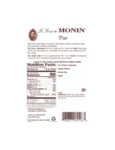 Monin Pear Nutrition