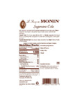 Monin Sugarcane Cola Nutrition Monin Sugarcane Cola Nutrition
