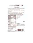 Monin 1 Liter Premium Tart Cherry Flavoring Syrup Nutrition Information