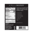 Monin 375 mL Watermelon Concentrated Flavor Nutrition Information