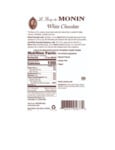 Monin 750 mL Premium White Chocolate Flavoring Syrup Nutrition Information