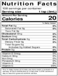 Nielsen-Massey 18 oz. Coffee Extract Nutrition Information
