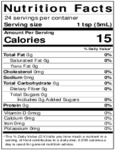 Nielsen-Massey 4 oz. Chocolate Extract Nutrition Information