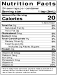 Nielsen-Massey 4 oz. Coffee Extract Nutrition Information