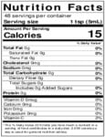 Nielsen-Massey 8 oz. Pure Vanilla Extract Nutrition Information
