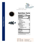 115EHBLBRYDR_Blueberry puree_Nutrition