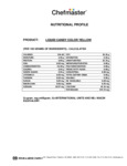 Chefmaster 2 oz. Yellow Oil-Based Candy Color Nutrition Information Chefmaster 2 oz. Yellow Oil-Based Candy Color Nutrition Information