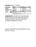 OATMEAL PACKET MAPLE RAISIN 2.1 OZ. THE GFB