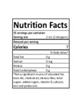 Orange Bitters Nutrition Facts 1 oz