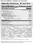 The Konery Pumpkin Spice Waffle Cones Nutrition