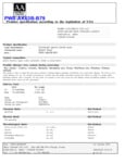PWS-AK63B-B79 Nutrition Sheet