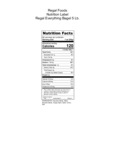 Regal Everything Bagel 5 lb. Nutrition Updated