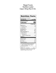 Regal Foods cajun_wing_rub_8_oz nutrition