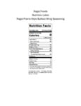 Regal Prairie Style Buffalo Wing Seasoning Nutrition